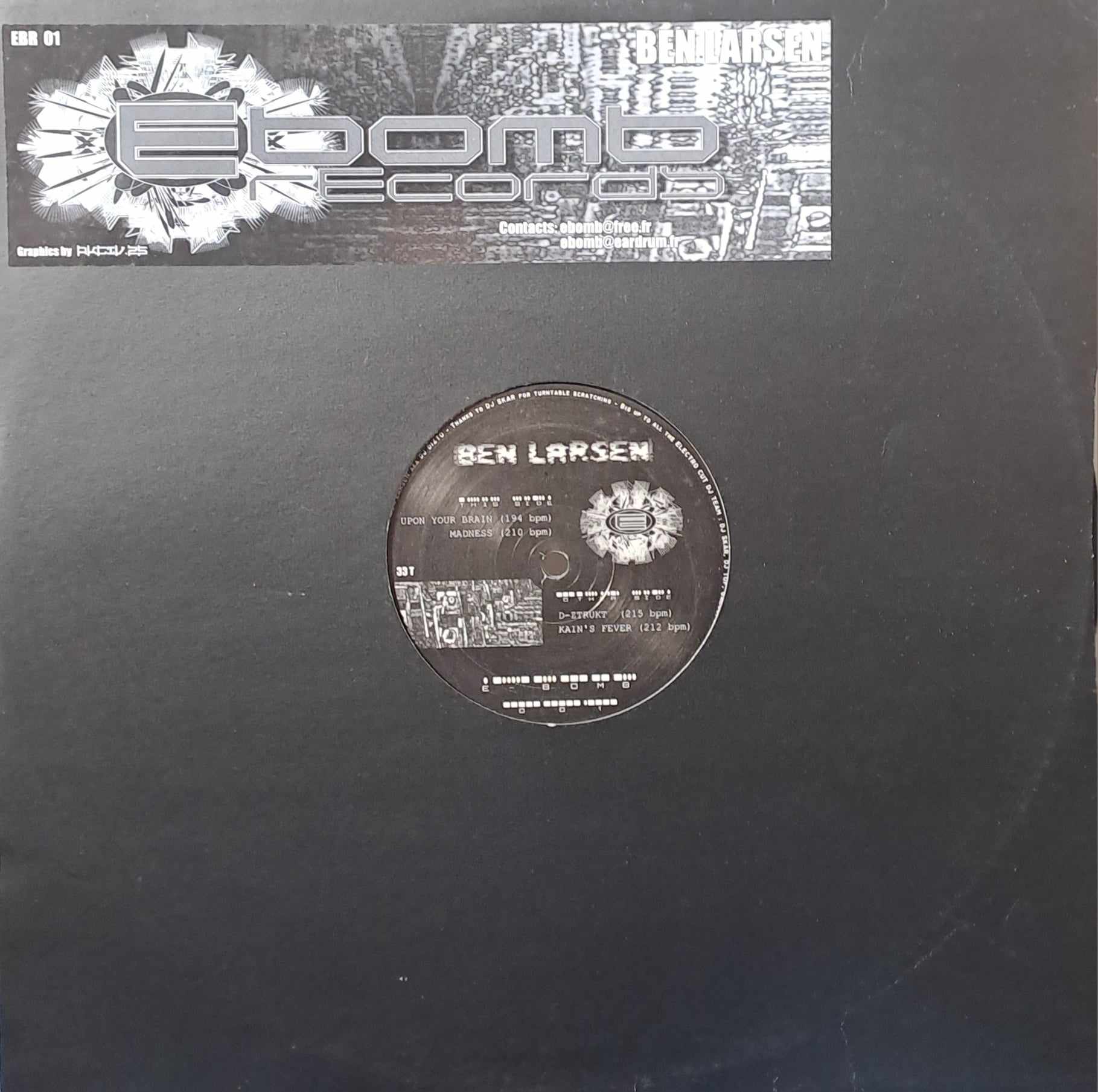 Ebomb Records 001 - vinyle hardcore